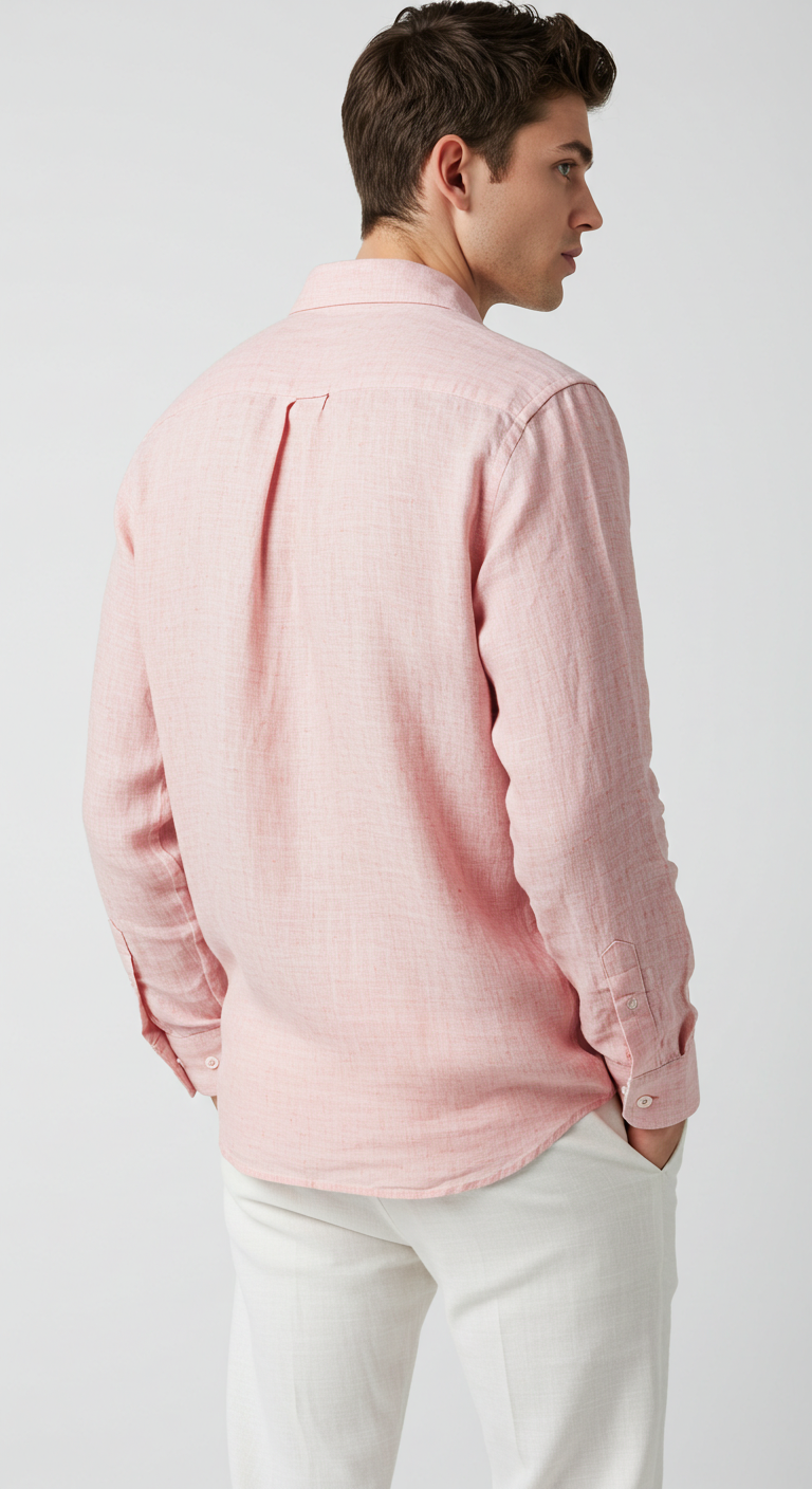 Luxury Linen Shirt Light Blue