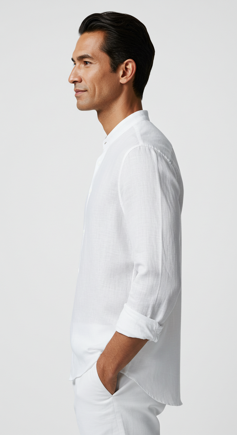 Luxury Linen Shirt White