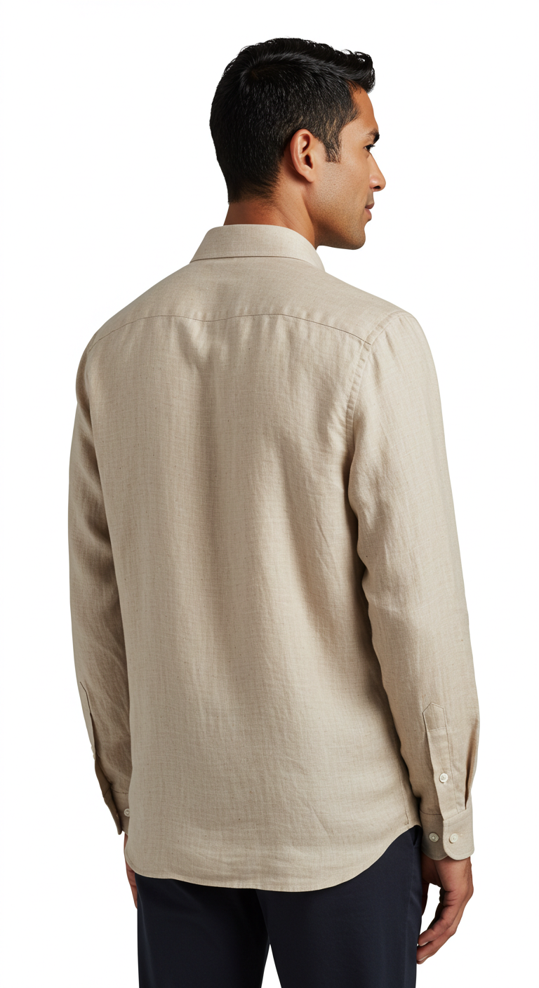 Luxury Linen Shirt Sand