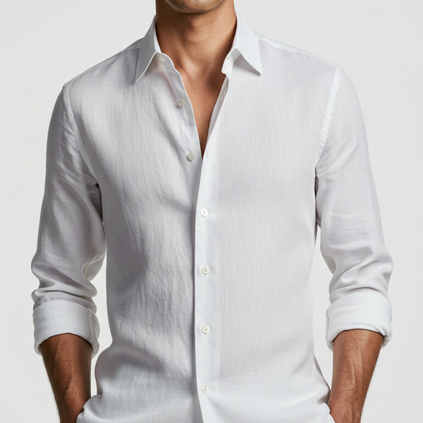Luxury Linen Shirt White