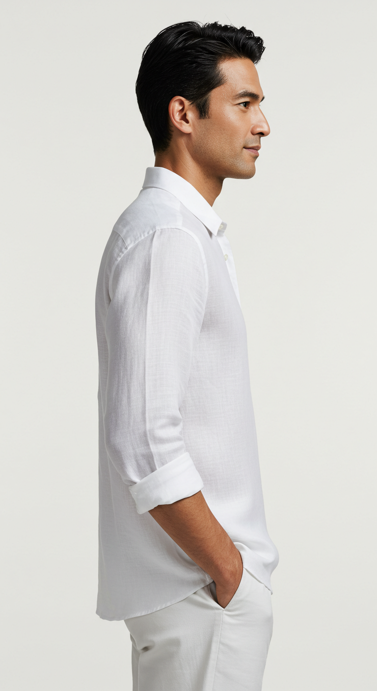 Luxury Linen Shirt White