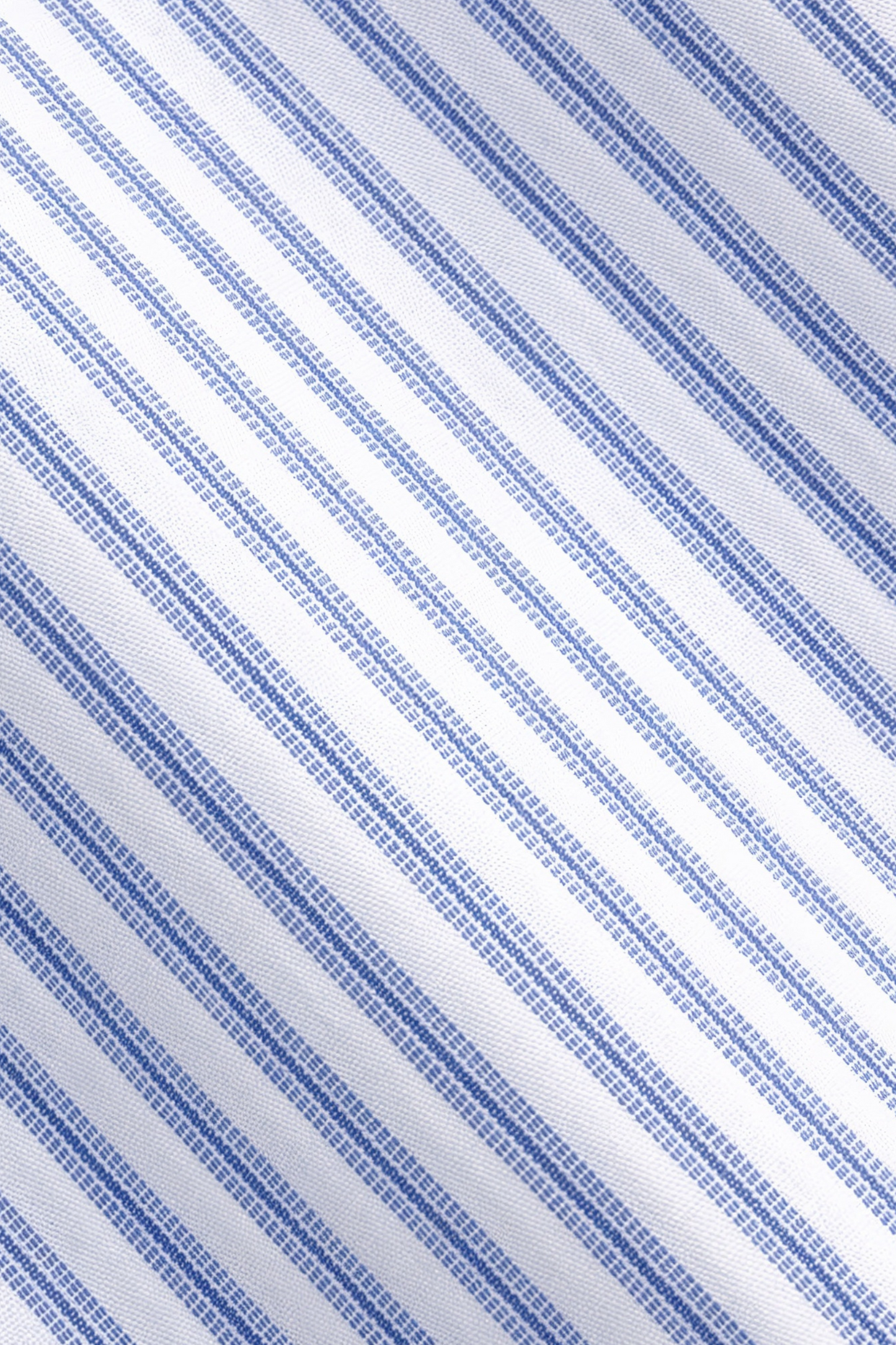 Blue White Striped Classic Collar Shirt