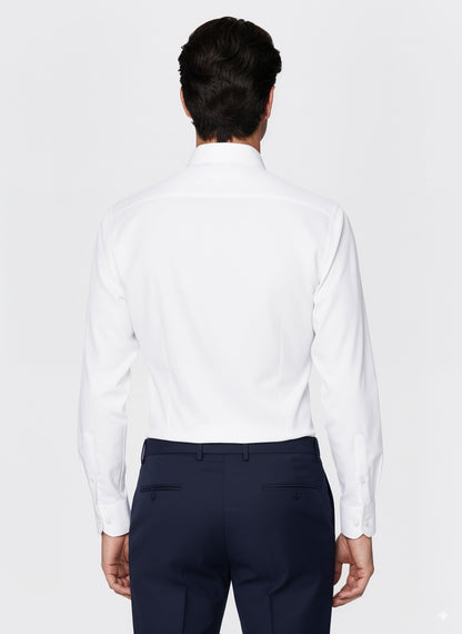 White Classic Collar Shirt